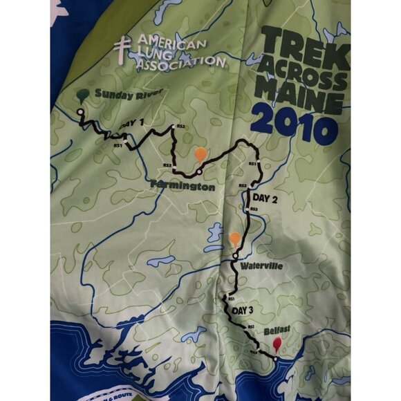 Trek across Maine 2010 men’s Bike cycling shirt XL Cyclist Gear Jersey - Picture 2 of 12